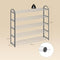 Woltu Schoenenrek met 5 Planken voor 20 Paar Schoenen - Stalen Frame Grijs - 79 x 19,5 x 79 cm