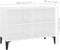 vidaXL - Tv-meubel - met - metalen - poten - 69,5x30x50 - cm - wit