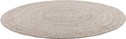 MUST Living Carpet Sterling round large,Ø200 cm, Beige, 80% wool 20% polyester
