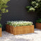 vidaXL - Plantenbak - verhoogd - 100x100x36 - cm - cortenstaal