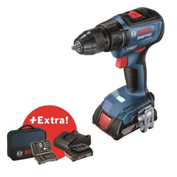 Bosch Professional GSR 18V-50 boor-schroefmachine + 2 x 2.0Ah accu's + GAL 18V-20 lader + 43 acce...