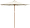 vidaXL - Crème - Witte - Tuinparasol - 270x260 - cm - in - Bamboe