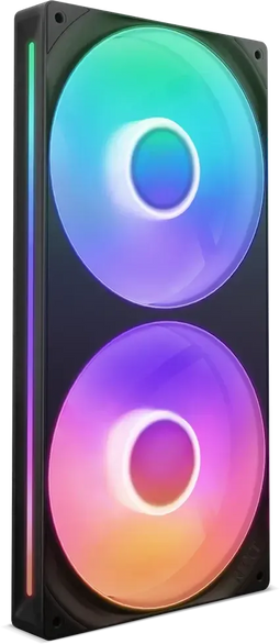 NZXT F280 - RGB Ventilator - 140mm - Zwart (2 stuks)
