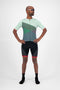 Rogelli Fuse - Korte Fietsbroek - Met Bretels - Zwart Rood - Maat L
