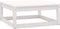 vidaXL - Tuinvoetenbank - 70x70x30 - cm - massief - grenenhout - wit