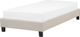 Beliani Roanne - Bed - Beige - Stof