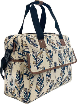 Willex Shopper Blue Feather - Fietstas - Waterdicht en opvouwbaar - Blauw