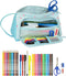 Schooletui met Accessoires BlackFit8 Keep Growing Licht Blauw (32 Onderdelen)
