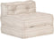 vidaXL - Poef - modulair - stof - beige