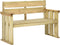 vidaXL - Tuinbank - 121 - cm - geïmpregneerd - grenenhout
