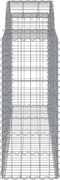 vidaXL - Schanskorven - 13 - st - gewelfd - 200x50x100/120 - cm - ijzer