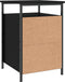 vidaXL - Nachtkastje - 40x42x60 - cm - bewerkt - hout - zwart