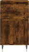 vidaXL - Dressoir - 40x35x70 - cm - bewerkt - hout - gerookt - eikenkleurig