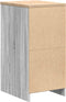 vidaXL - Garagekast - 40x51x85 - cm - massief - grenenhout - grijs - sonoma