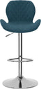 vidaXL - Barkrukken - 2 - st - fluweel - blauw