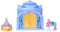 Unicorn Academy - Starglow Fountain & Stable - met licht en geluid - 24 accessoires