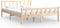 vidaXL - Bedframe - zonder - matras - massief - hout - 120x200 - cm