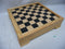 7 in 1 - Bordspellen - Houten kist met schaak dammen backgammon domino cribbage kaartspelen en dobbelstenen