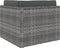 vidaXL - Tweezitsbank - sectioneel - poly - rattan - grijs