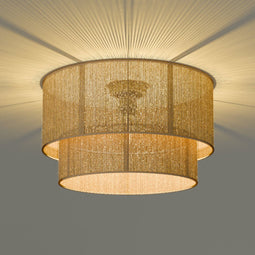 Nolt Kaya - Plafondlamp - E27 - Jute - ⌀ 45cm - Bruin