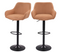 Dutchbone Oliver - Barkrukken - Tijdloos design - Cognac (set van 2)