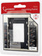 Gembird MF-95-02 - Slim mounting frame - Voor 2,5'' HDD/SSD naar 5,25'' bay (12 mm)