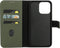 Mobiparts iPhone 15 Pro Max - 2 in 1 Wallet Case - Echt leer met uitneembare backcover - Groen