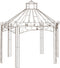 vidaXL - Tuinpaviljoen - 400x258x378 - cm - ijzer - antiekbruin
