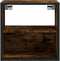 vidaXL - Nachtkastje - wandgemonteerd - 40x31x39,5 - cm - gerookt - eikenkleurig