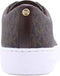 Michael Kors Keaton Lace Up - Dames Sneakers - Canvas met logoprint - Bruin (maat 36)