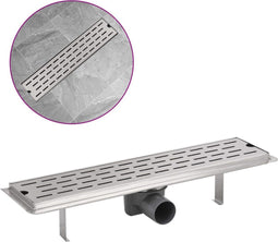 vidaXL - Douchegoot - rechthoekig - 530x140mm - roestvrij - staal