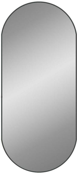 vidaXL - Wandspiegel - 100x45 - cm - ovaal - zwart