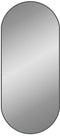 vidaXL - Wandspiegel - 100x45 - cm - ovaal - zwart