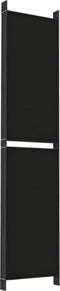 vidaXL - Kamerscherm - met - 6 - panelen - 300x220 - cm - stof - zwart