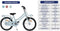 AMIGO Bella Meisjesfiets - Kinderfiets voor Meisjes- 18 Inch 29 cm - Terugtraprem - Blauw