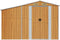vidaXL - Tuinschuur - 277x192,5x179 - cm - gegalvaniseerd - staal - lichtbruin