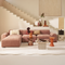 Urban Nature Culture Tao AR - Modular seater - Hoogwaardige polyester - Oudroze - 120 * 100 * 74 cm