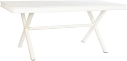 Eettafel DKD Home Decor Wit Metaal Mangohout 180 x 90 x 76 cm