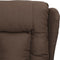 vidaXL Fauteuil verstelbaar stof taupe