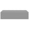 vidaXL - Wandschap - met lade 40x23,5x10 cm MDF grijs