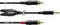 Cordial CFY 0.9 WCC - Kabel - 2x Cinch naar 3.5mm - Zwart