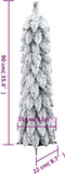 vidaXL - Kunstkerstboom - met - verlichting - en - sneeuw - 45 - LED's - 90 - cm