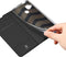 Dux Ducis Hoesje Met Pasjeshouder Geschikt voor Motorola One Hyper - Dux Ducis Slim Softcase Bookcase - Zwart