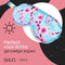 SMUG Slaapmasker met Roze Oordopjes en Opbergzakje - 100% Verduisterend - Verstelbaar Oogmasker in Satijn - Cherry Blossom Print
