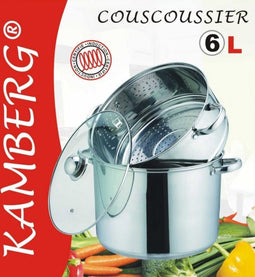 Couscous pan 3 in 1 Couscoussier - Roestvrij staal 6L