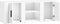 vidaXL - Tv-meubel - 100x31,5x35 - cm - bewerkt - hout - wit