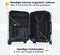 Pathsail® Handbagage Koffer - 40L - Lichtgewicht - TSA slot & 360° Spinner wielen - Silver