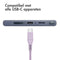 imoshion Kabel - USB C naar USB C Kabel - 2 meter - Snellader 60W - USB-C Oplader Kabel - Geschikt voor o.a. Apple iPhone 15/16 en Samsung - Lila