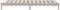 vidaXL - Bedframe - massief - grenenhout - wit - 100x200 - cm