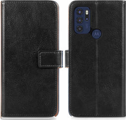 iMoshion Hoesje Geschikt voor Motorola Moto G60s Hoesje Met Pasjeshouder - iMoshion Luxe Bookcase - Zwart